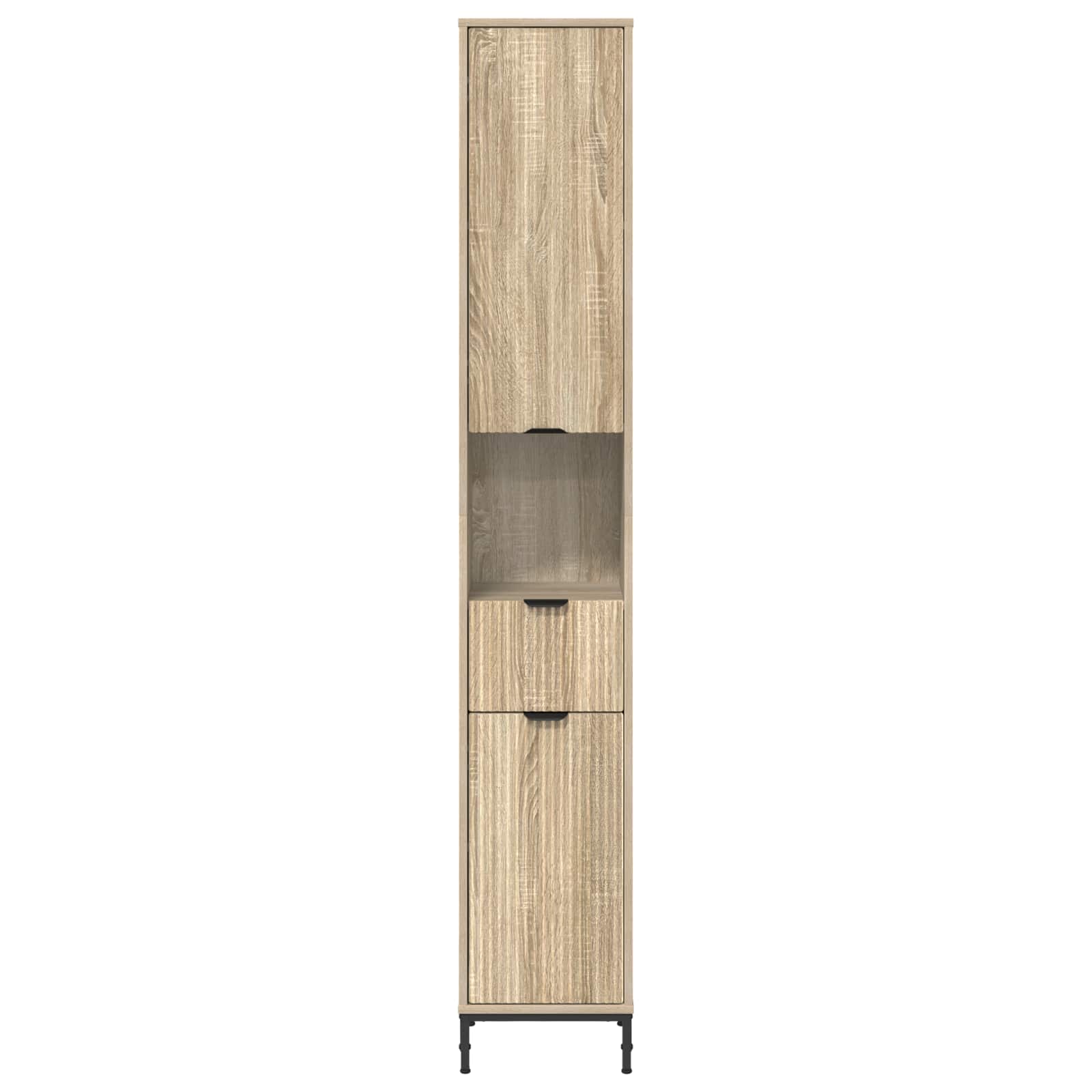 Badezimmerschrank Sonoma-Eiche 31,5 x 33 x 190 cm