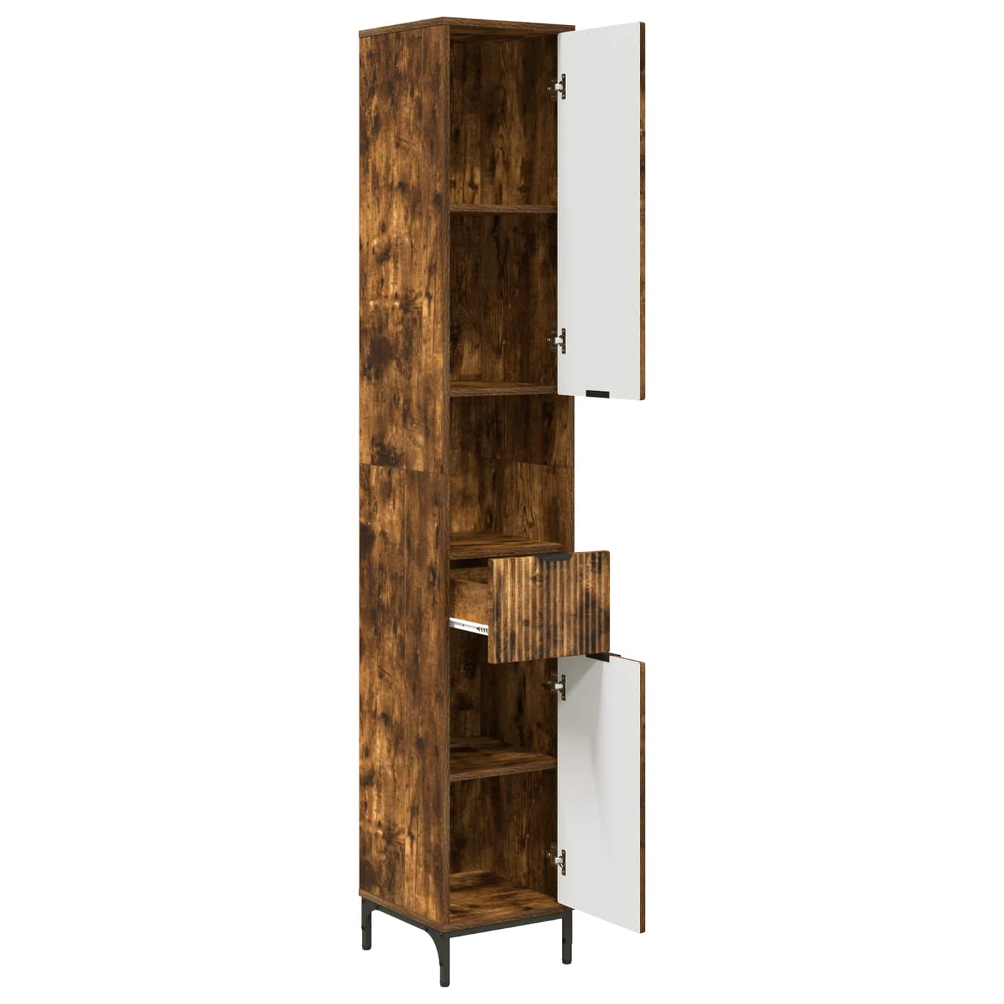 Badezimmerschrank Geräucherte Eiche 31,5 x 33 x 190 cm