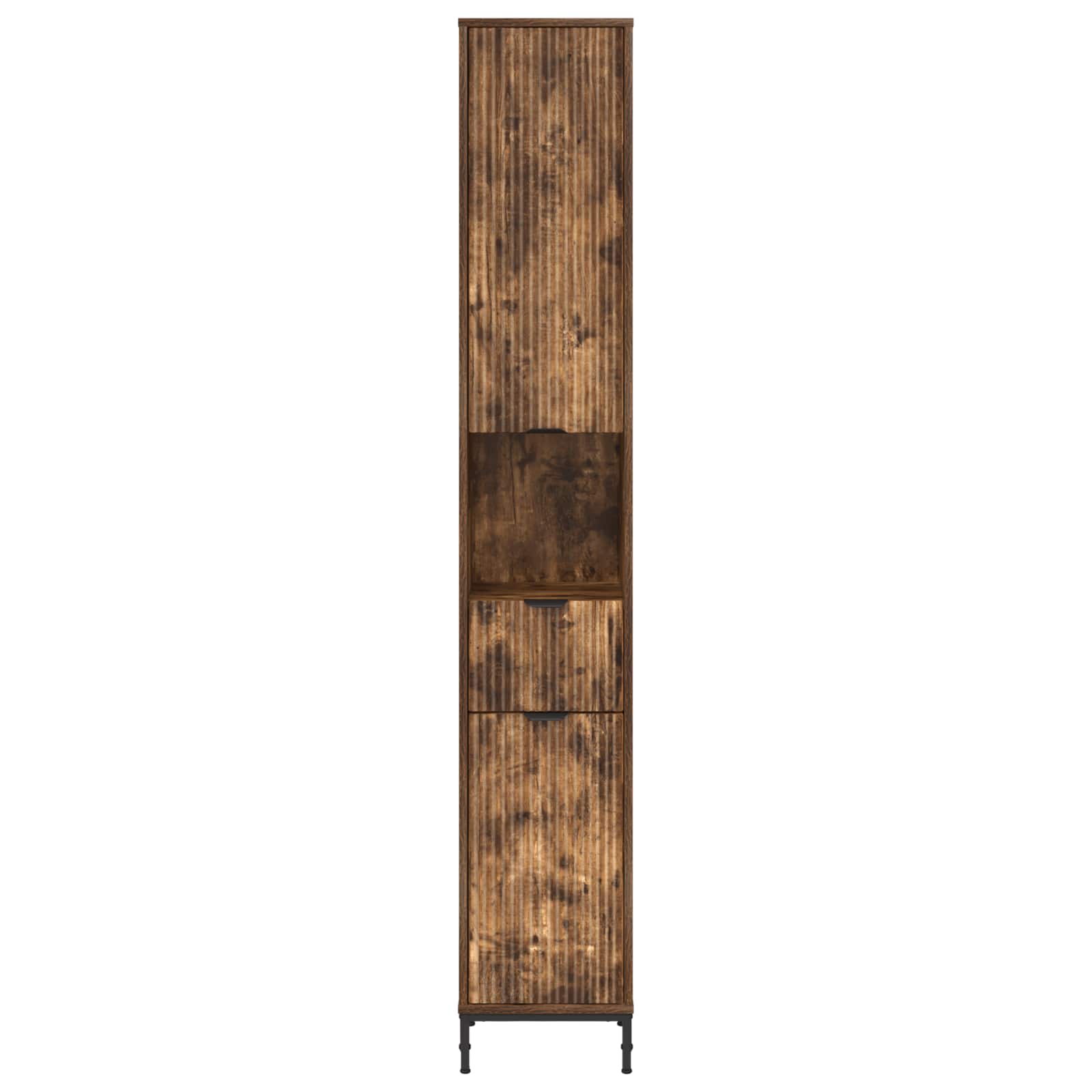 Badezimmerschrank Geräucherte Eiche 31,5 x 33 x 190 cm