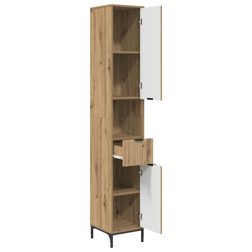 Badezimmerschrank Artisan-Eiche 31,5 x 33 x 190 cm