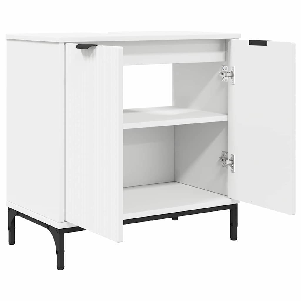 Waschbeckenschrank Weiß 60,5 x 33,5 x 61 cm Holzwerkstoff