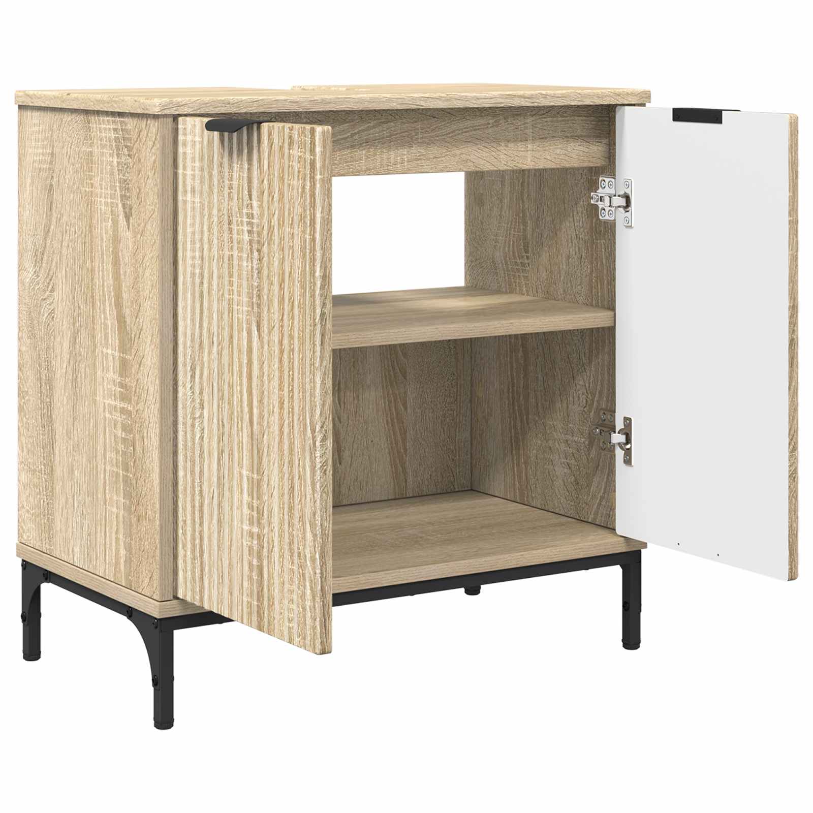 Waschbeckenschrank Sonoma-Eiche 60,5 x 33,5 x 61 cm