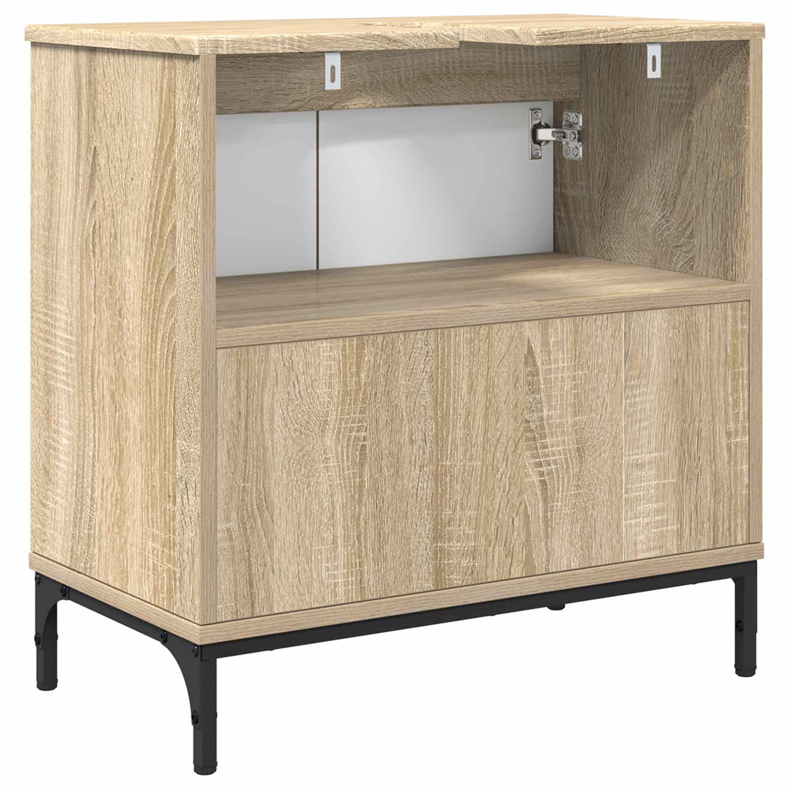 Waschbeckenschrank Sonoma-Eiche 60,5 x 33,5 x 61 cm