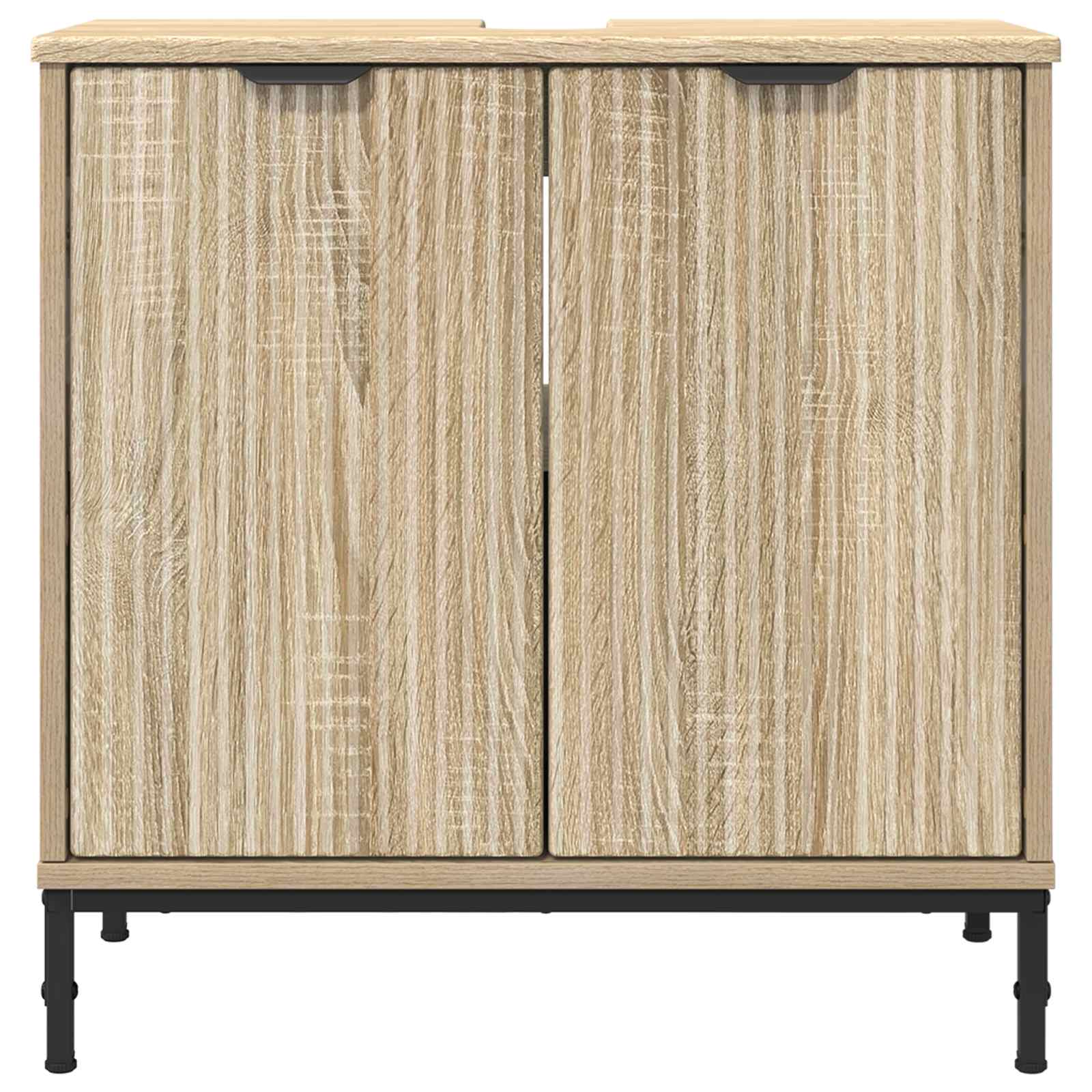 Waschbeckenschrank Sonoma-Eiche 60,5 x 33,5 x 61 cm