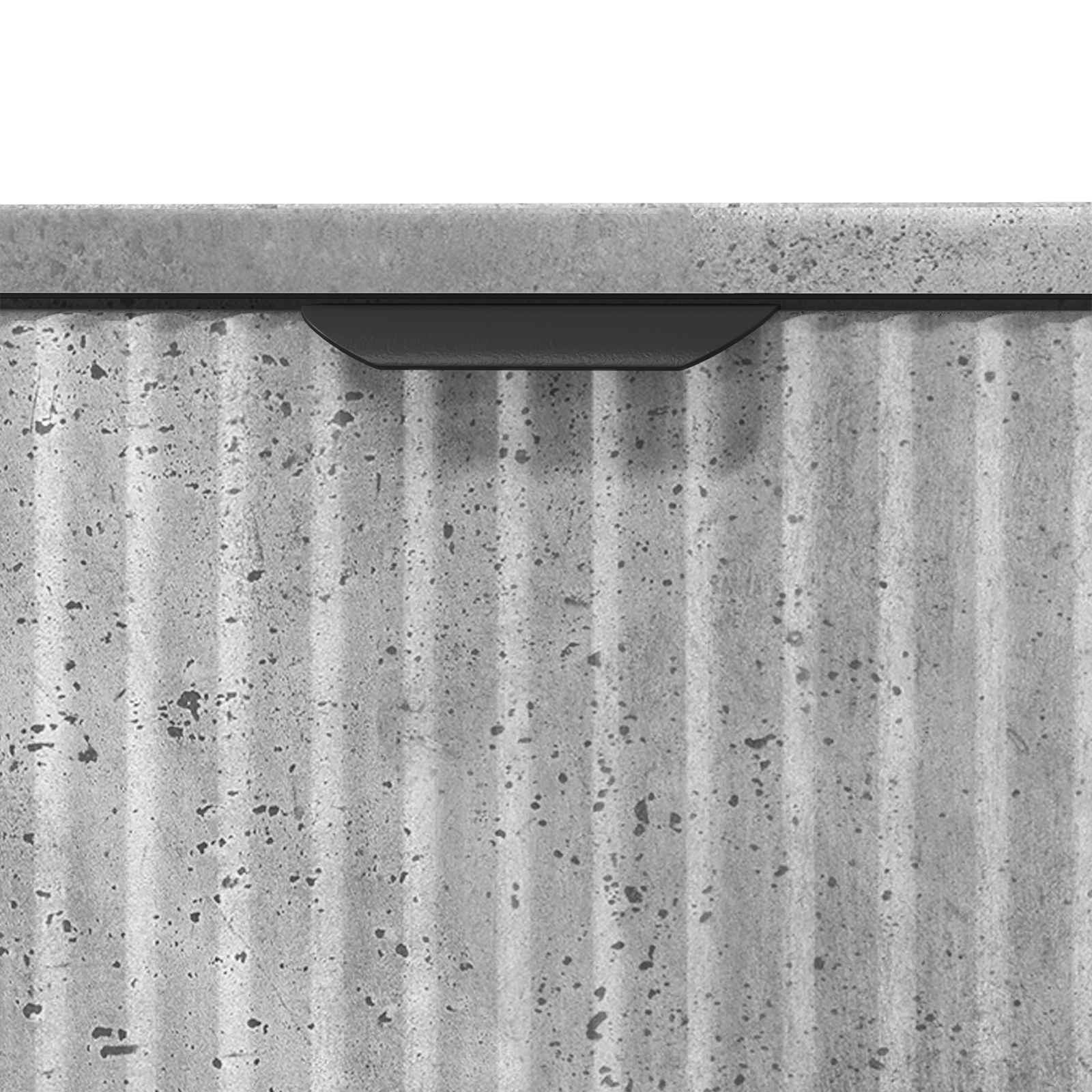 Waschbeckenschrank Beton Grau 60,5 x 33,5 x 61 cm Holzwerkstoff