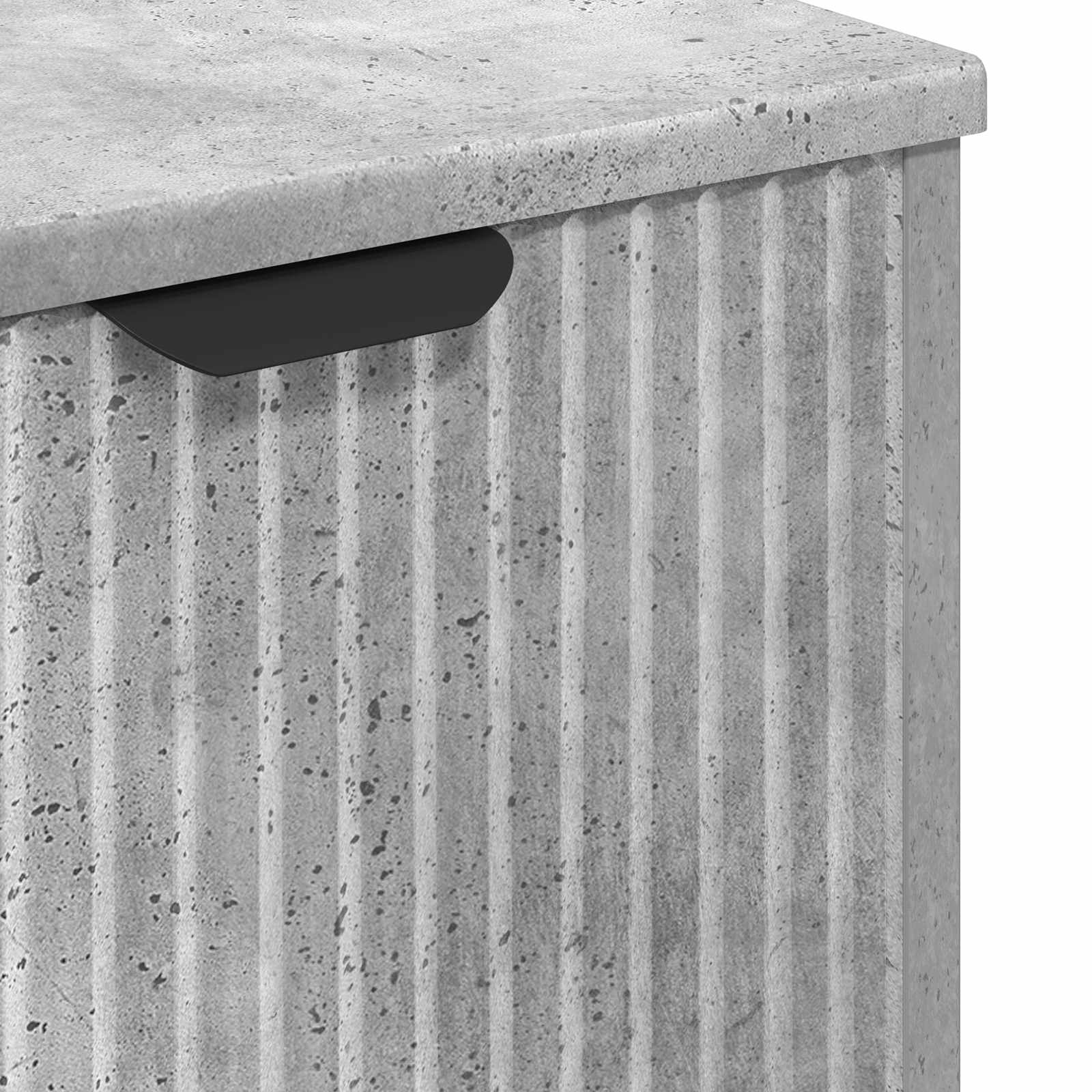 Waschbeckenschrank Beton Grau 60,5 x 33,5 x 61 cm Holzwerkstoff