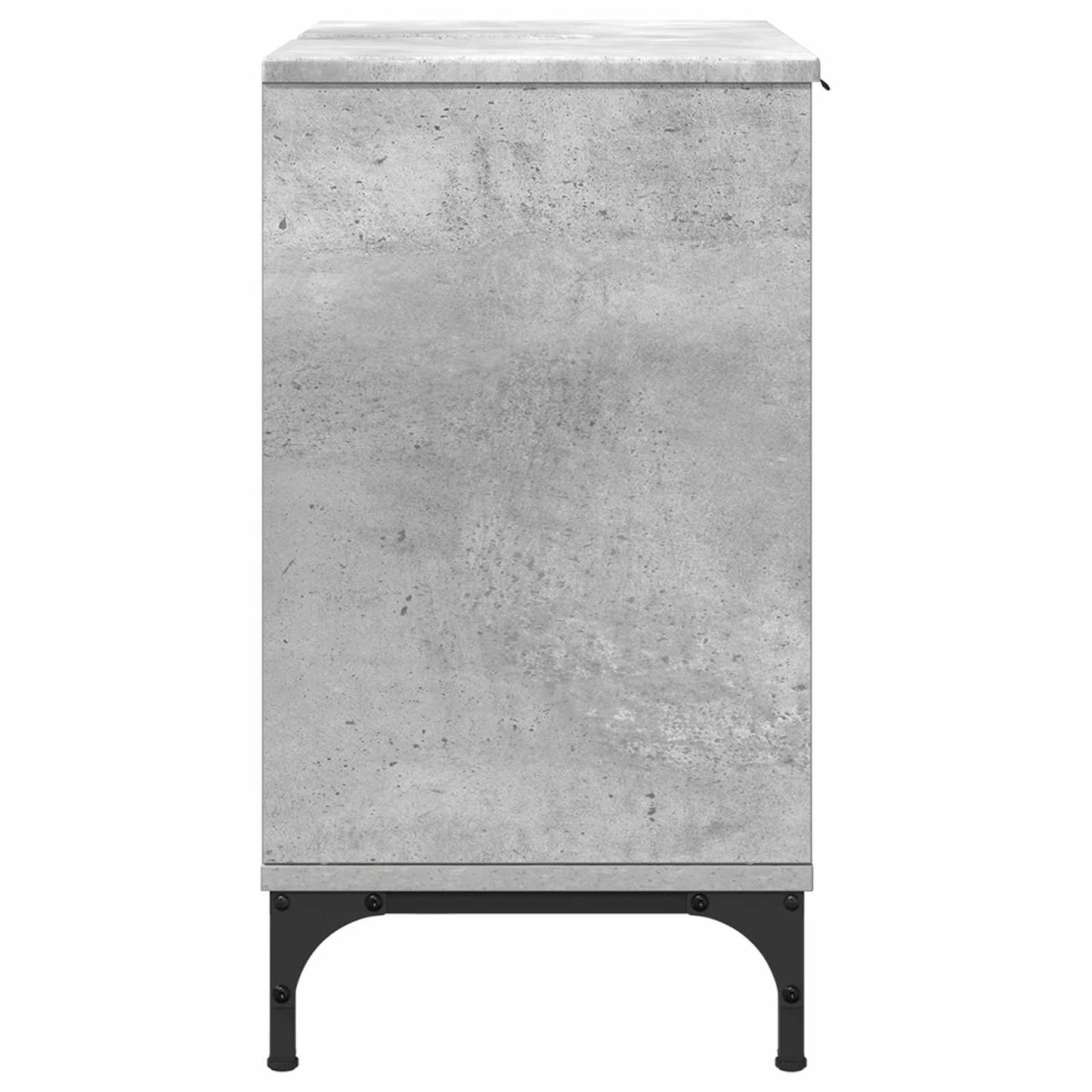 Waschbeckenschrank Beton Grau 60,5 x 33,5 x 61 cm Holzwerkstoff