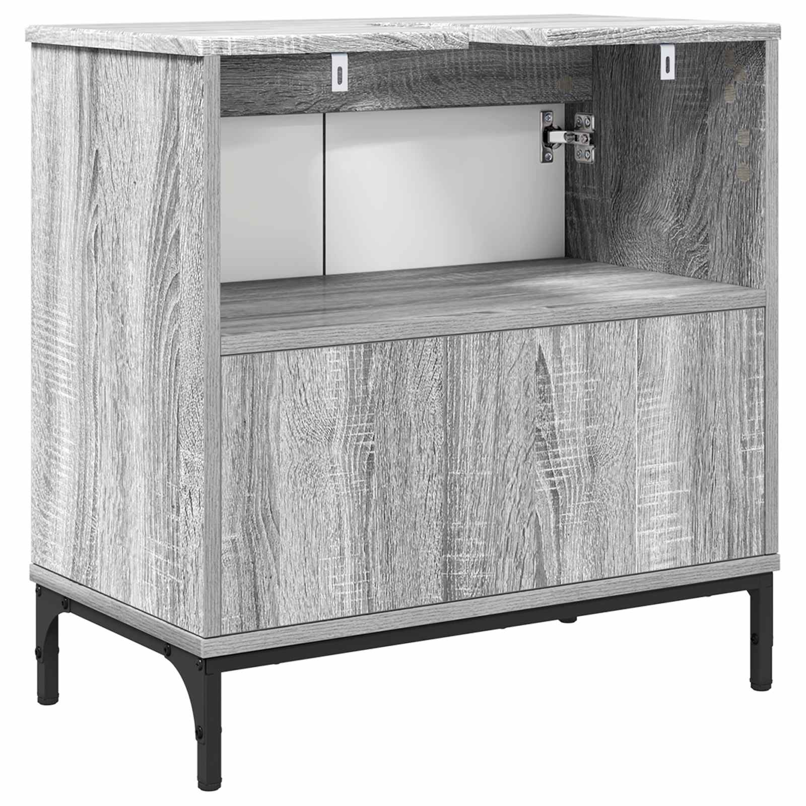 Waschbeckenschrank Graues Sonoma 60,5 x 33,5 x 61 cm