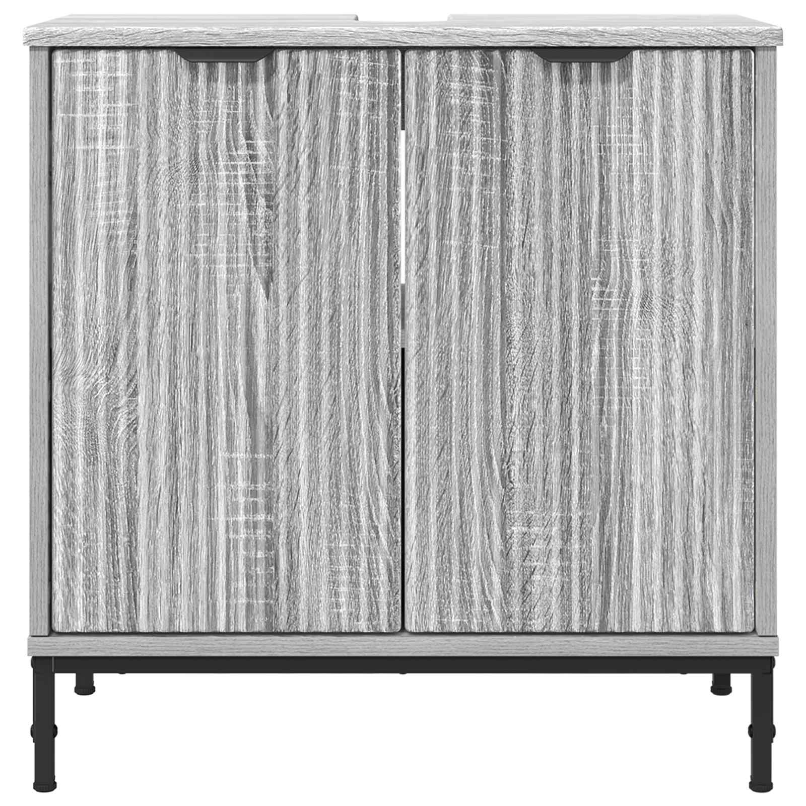 Waschbeckenschrank Graues Sonoma 60,5 x 33,5 x 61 cm