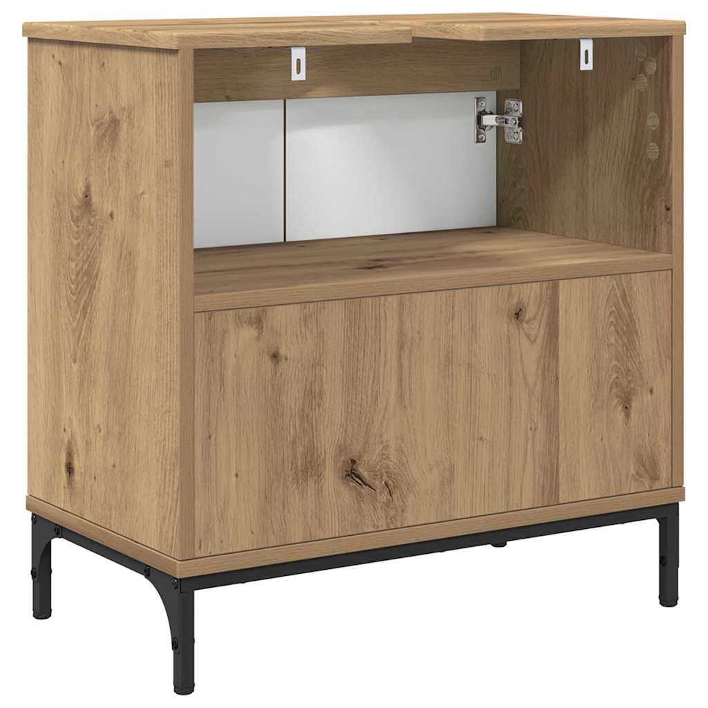 Waschbeckenschrank Artisan-Eiche 60,5 x 33,5 x 61 cm