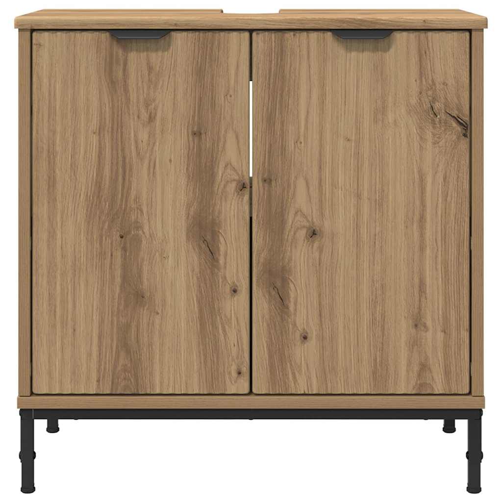 Waschbeckenschrank Artisan-Eiche 60,5 x 33,5 x 61 cm