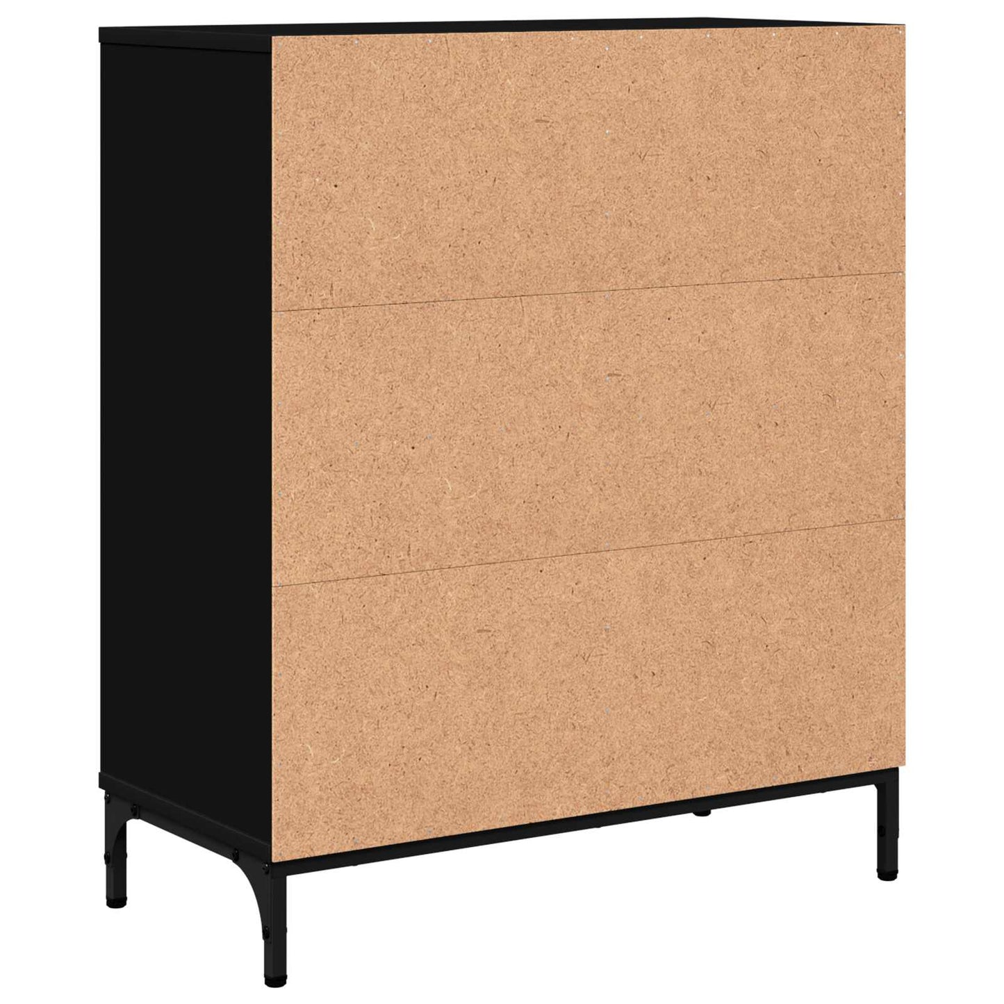 Sideboard Schwarz 69,5 x 33 x 82 cm Holzwerkstoff