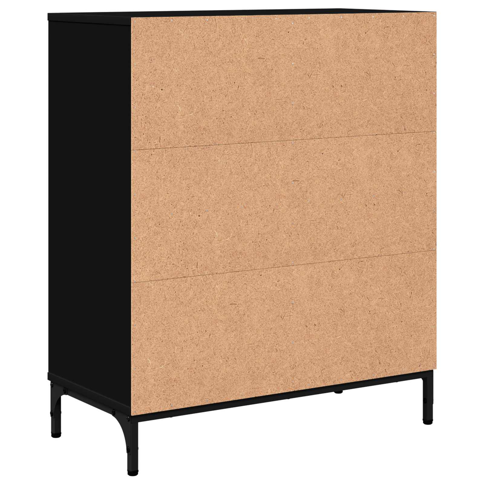 Sideboard Schwarz 69,5 x 33 x 82 cm Holzwerkstoff
