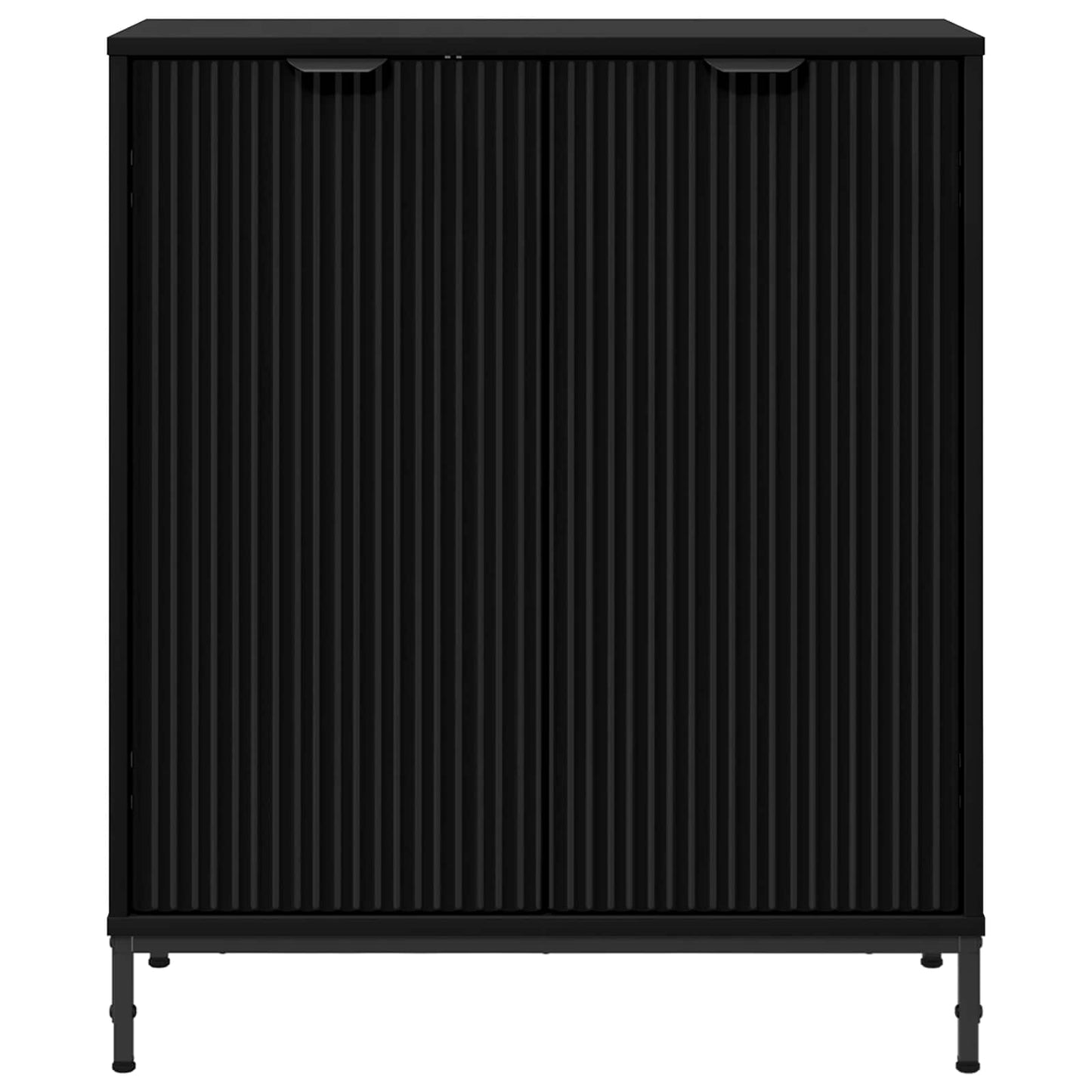 Sideboard Schwarz 69,5 x 33 x 82 cm Holzwerkstoff