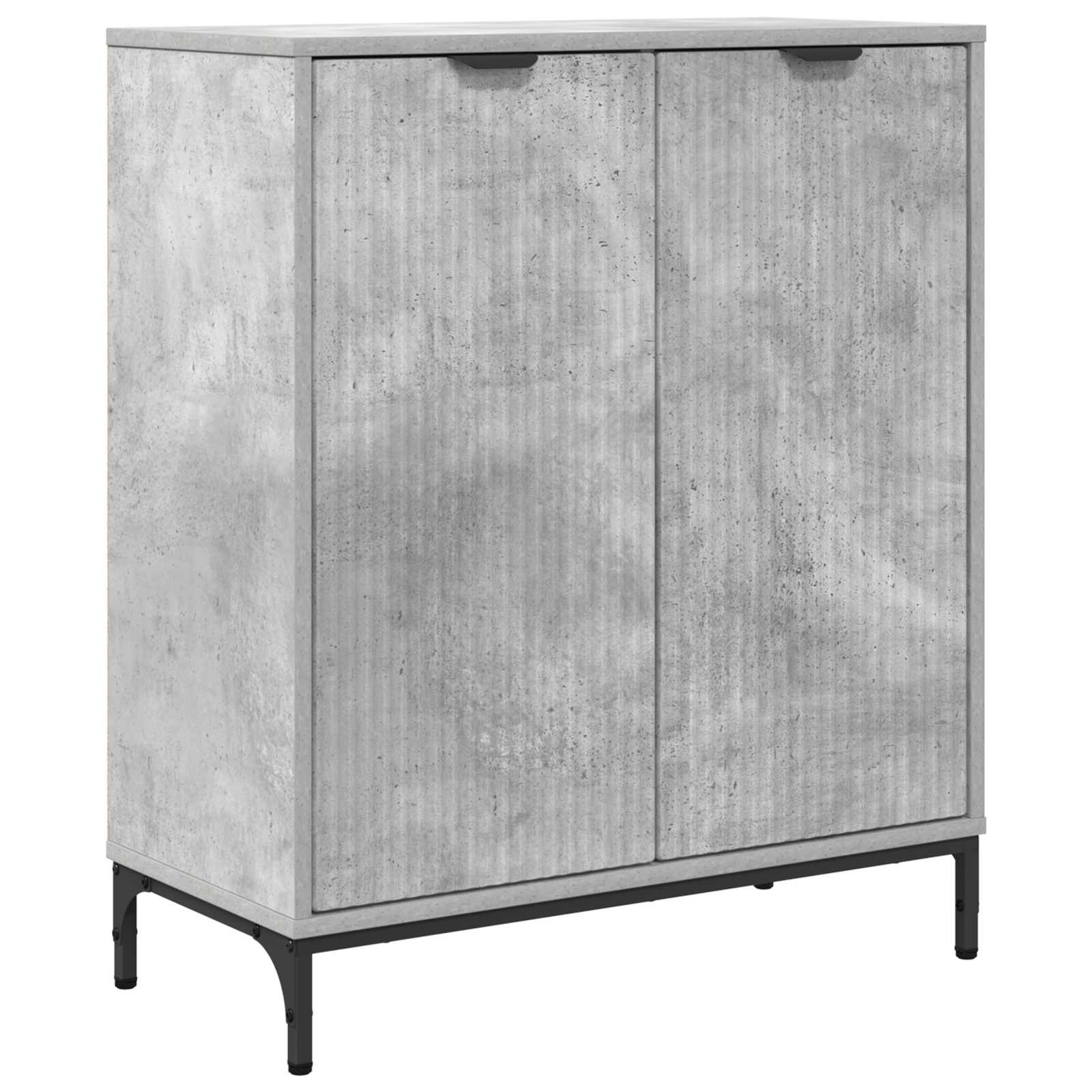 Sideboard Betongrau 69,5 x 33 x 82 cm Holzwerkstoff