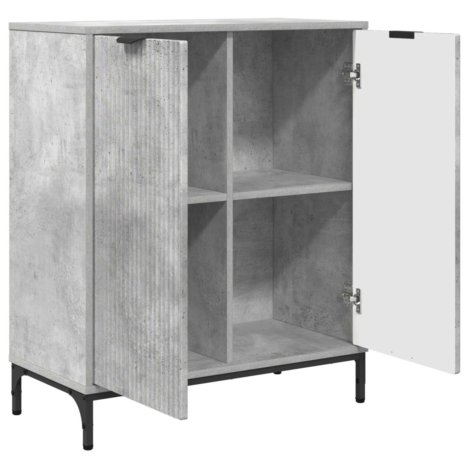 Sideboard Betongrau 69,5 x 33 x 82 cm Holzwerkstoff