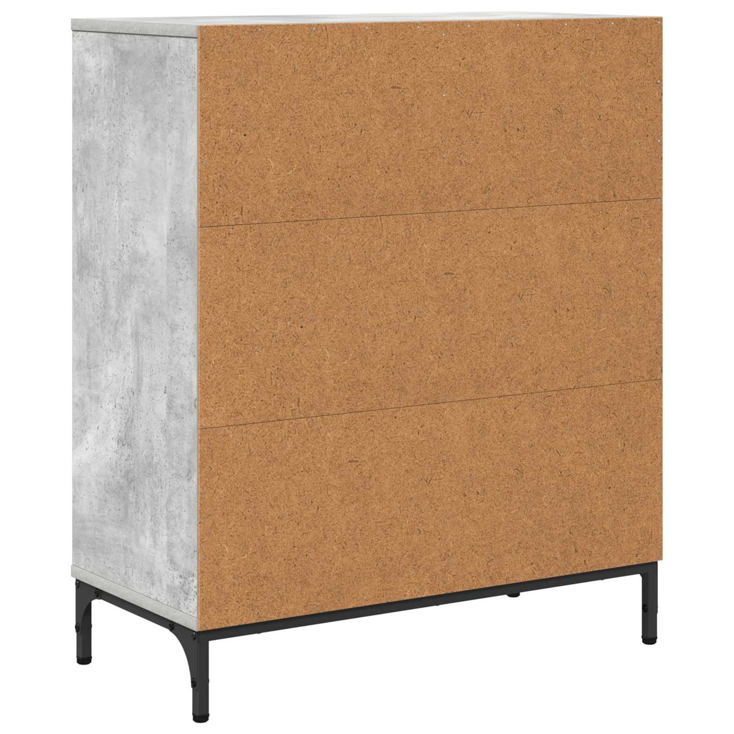 Sideboard Betongrau 69,5 x 33 x 82 cm Holzwerkstoff