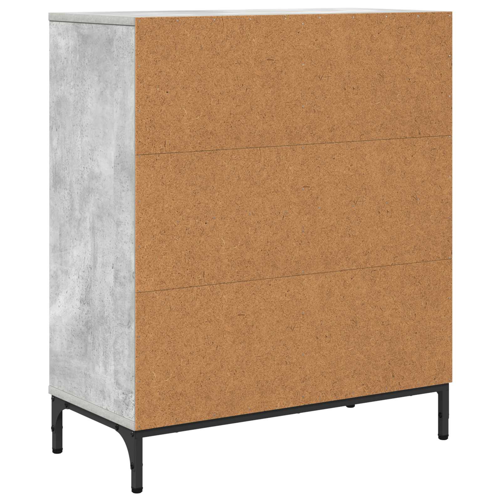 Sideboard Betongrau 69,5 x 33 x 82 cm Holzwerkstoff