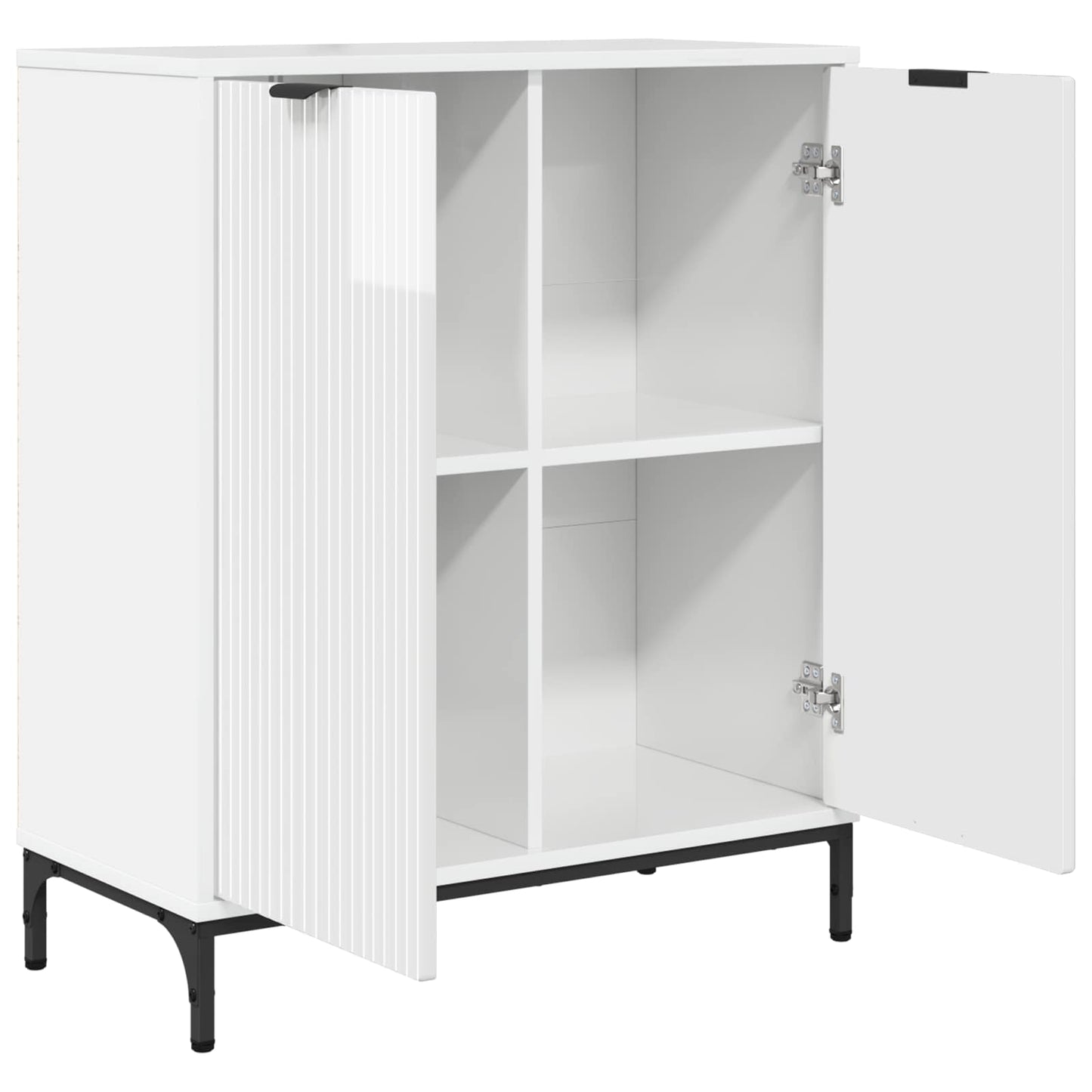 Sideboard Hochglanz Weiß 69,5 x 33 x 82 cm Holzwerkstoff