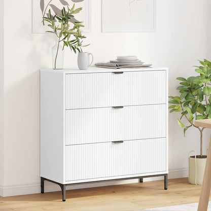 Sideboard Weiß 79,5 x 33 x 82 cm Holzwerkstoff