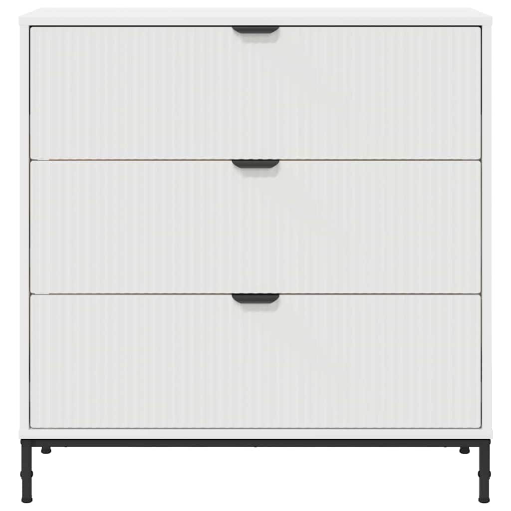 Sideboard Weiß 79,5 x 33 x 82 cm Holzwerkstoff
