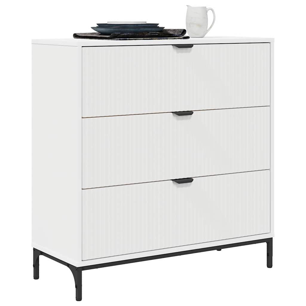 Sideboard Weiß 79,5 x 33 x 82 cm Holzwerkstoff