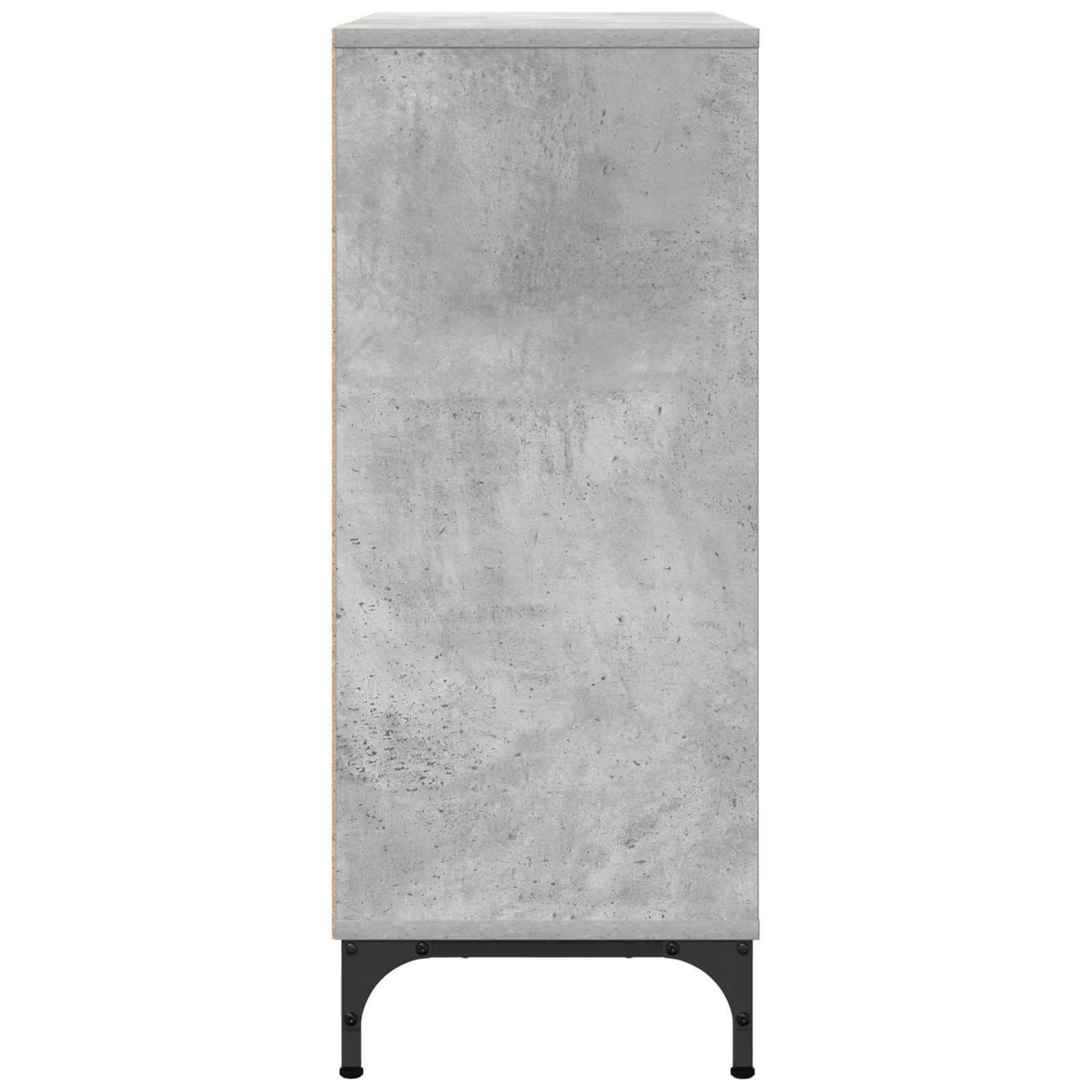 Sideboard Betongrau 79,5 x 33 x 82 cm Holzwerkstoff