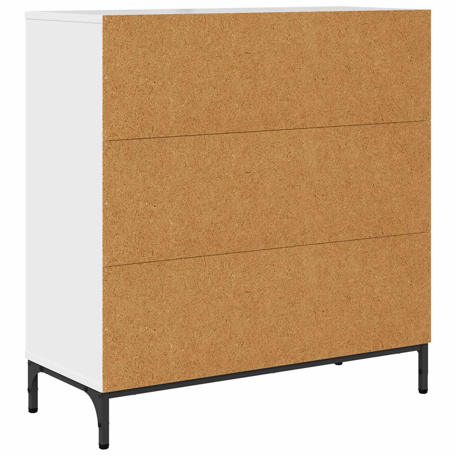 Sideboard Hochglanz Weiß 79,5 x 33 x 82 cm Holzwerkstoff