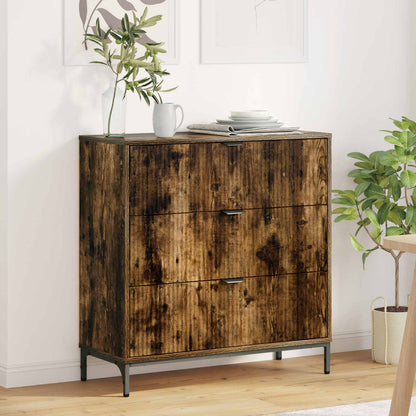 Sideboard Räuchereiche 79,5 x 33 x 82 cm Holzwerkstoff