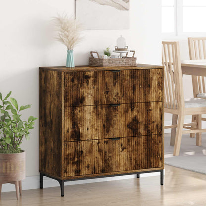 Sideboard Räuchereiche 79,5 x 33 x 82 cm Holzwerkstoff