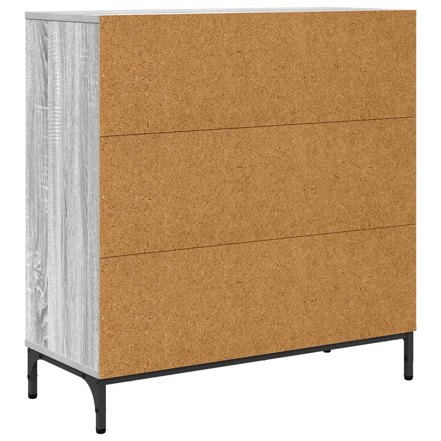Sideboard Sonoma-Grau 79,5 x 33 x 82 cm Holzwerkstoff