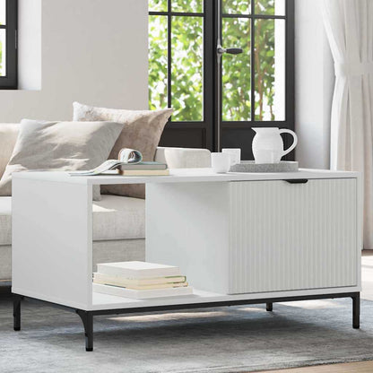 Couchtisch Weiß 90 x 49 x 46 cm Holzwerkstoff