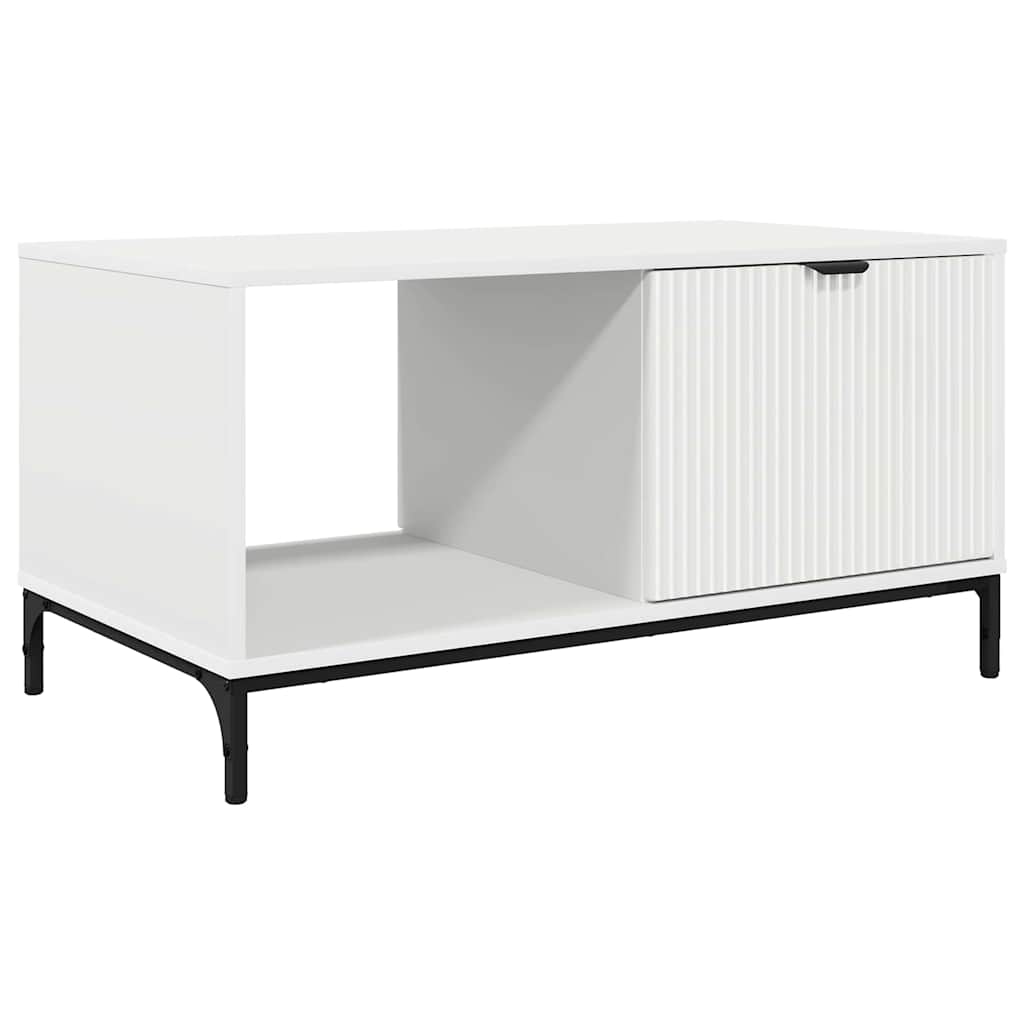 Couchtisch Weiß 90 x 49 x 46 cm Holzwerkstoff