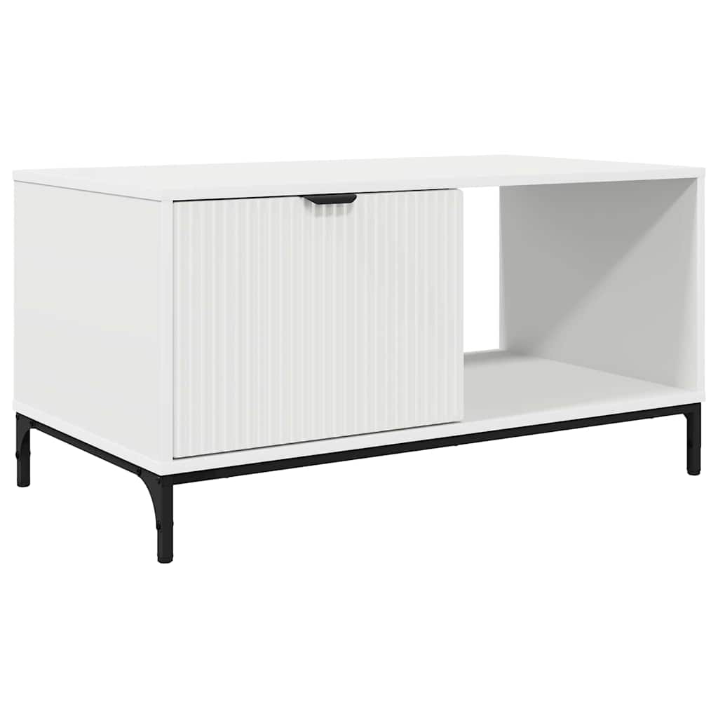 Couchtisch Weiß 90 x 49 x 46 cm Holzwerkstoff