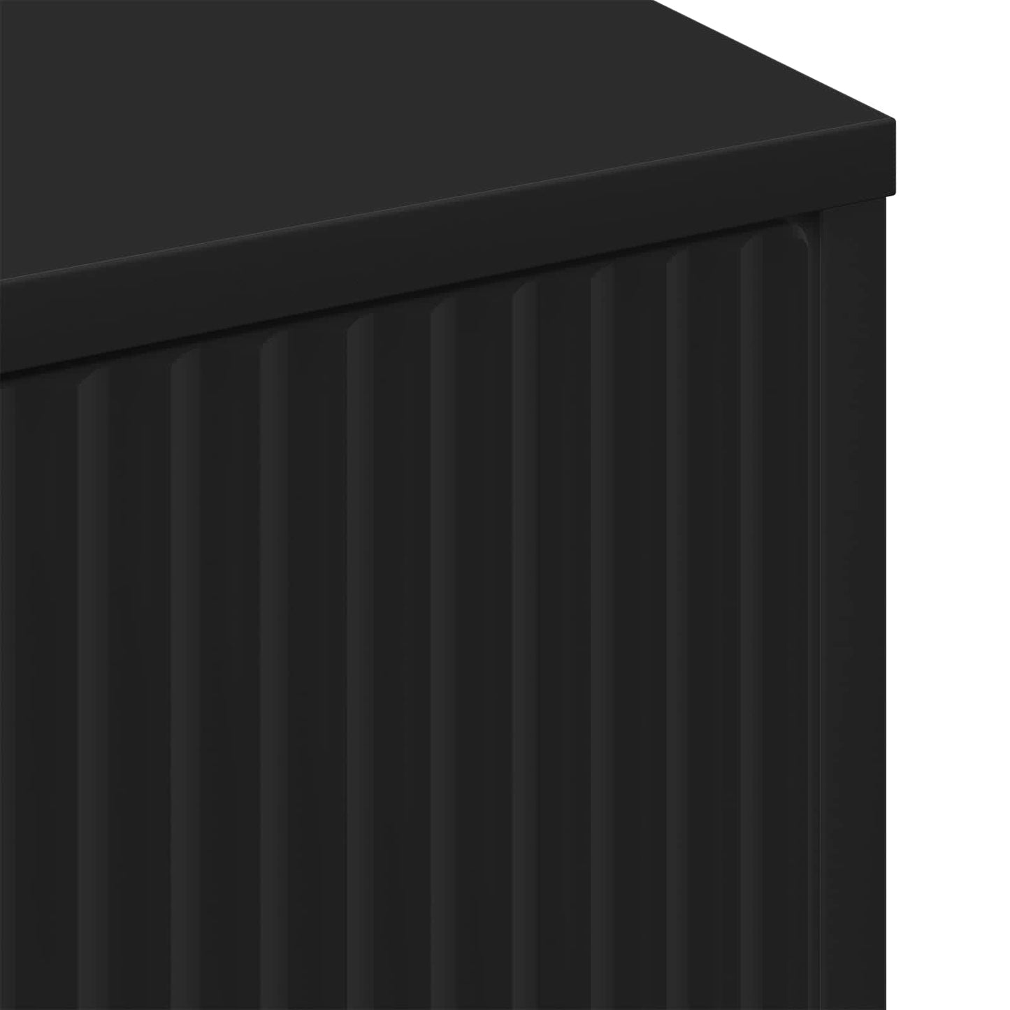 Couchtisch Schwarz Eichen-Optik 90 x 49 x 46 cm Holzwerkstoff