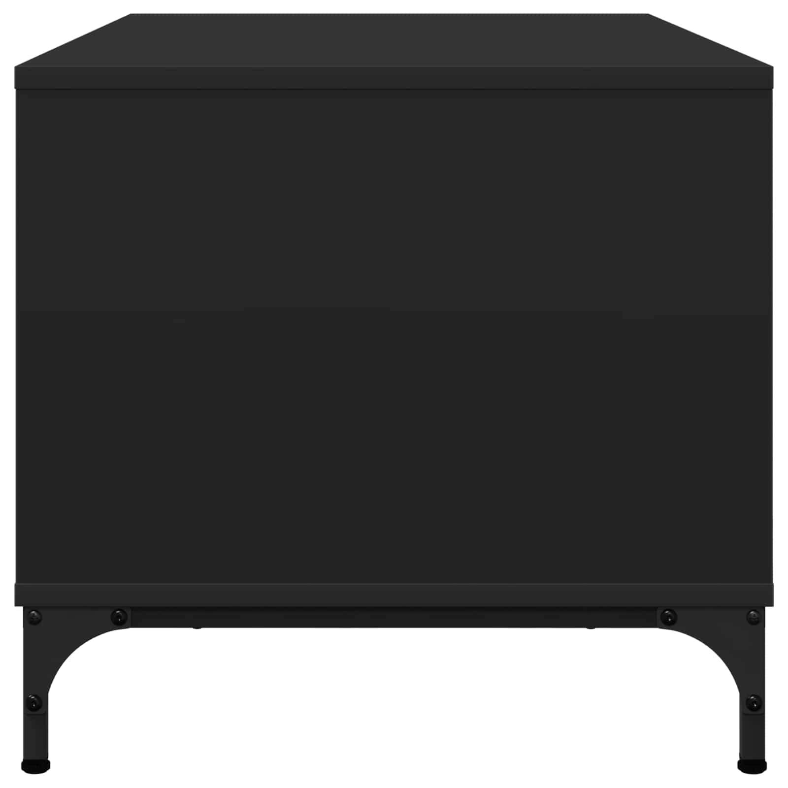 Couchtisch Schwarz Eichen-Optik 90 x 49 x 46 cm Holzwerkstoff