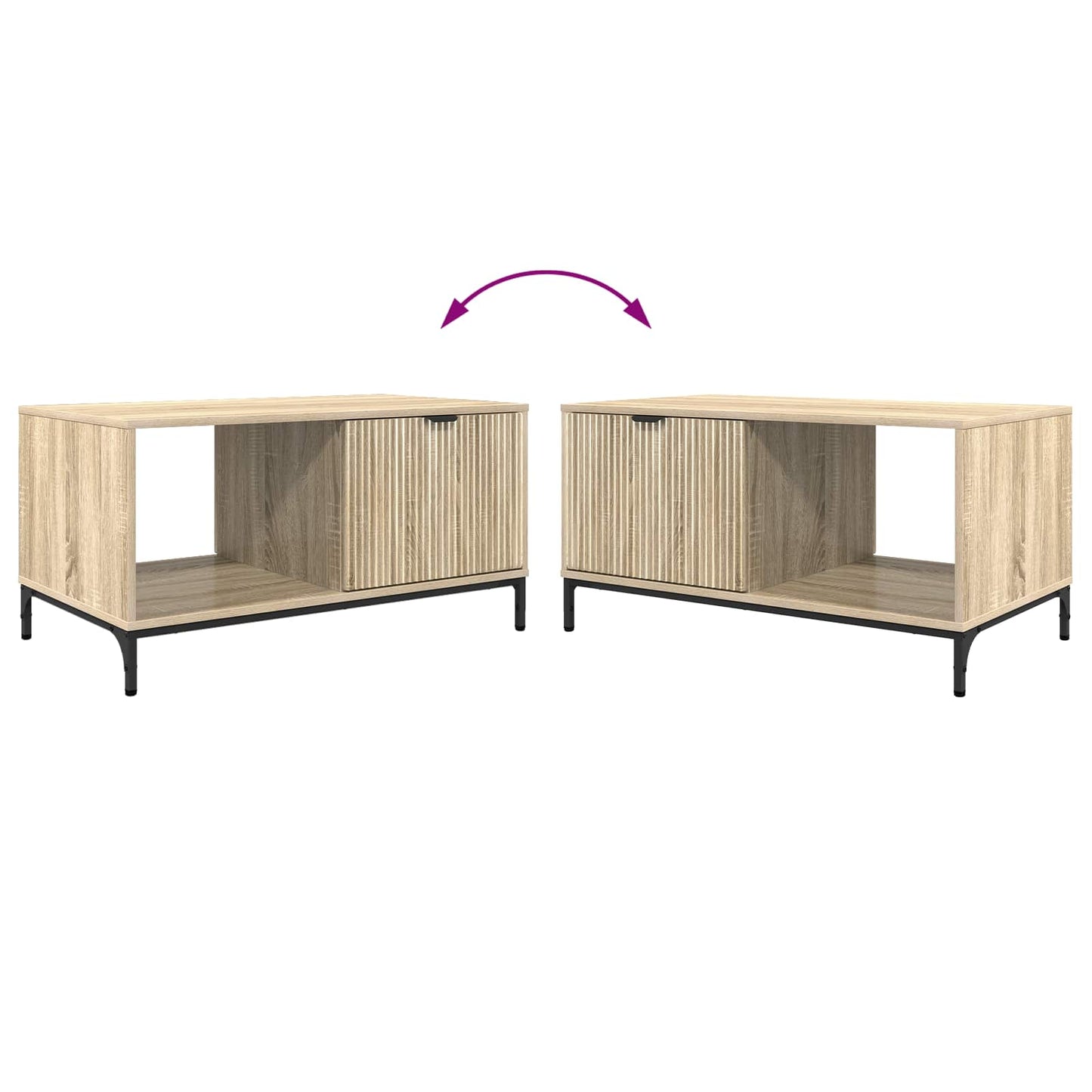 Couchtisch Sonoma-Eiche 90 x 49 x 46 cm Holzwerkstoff