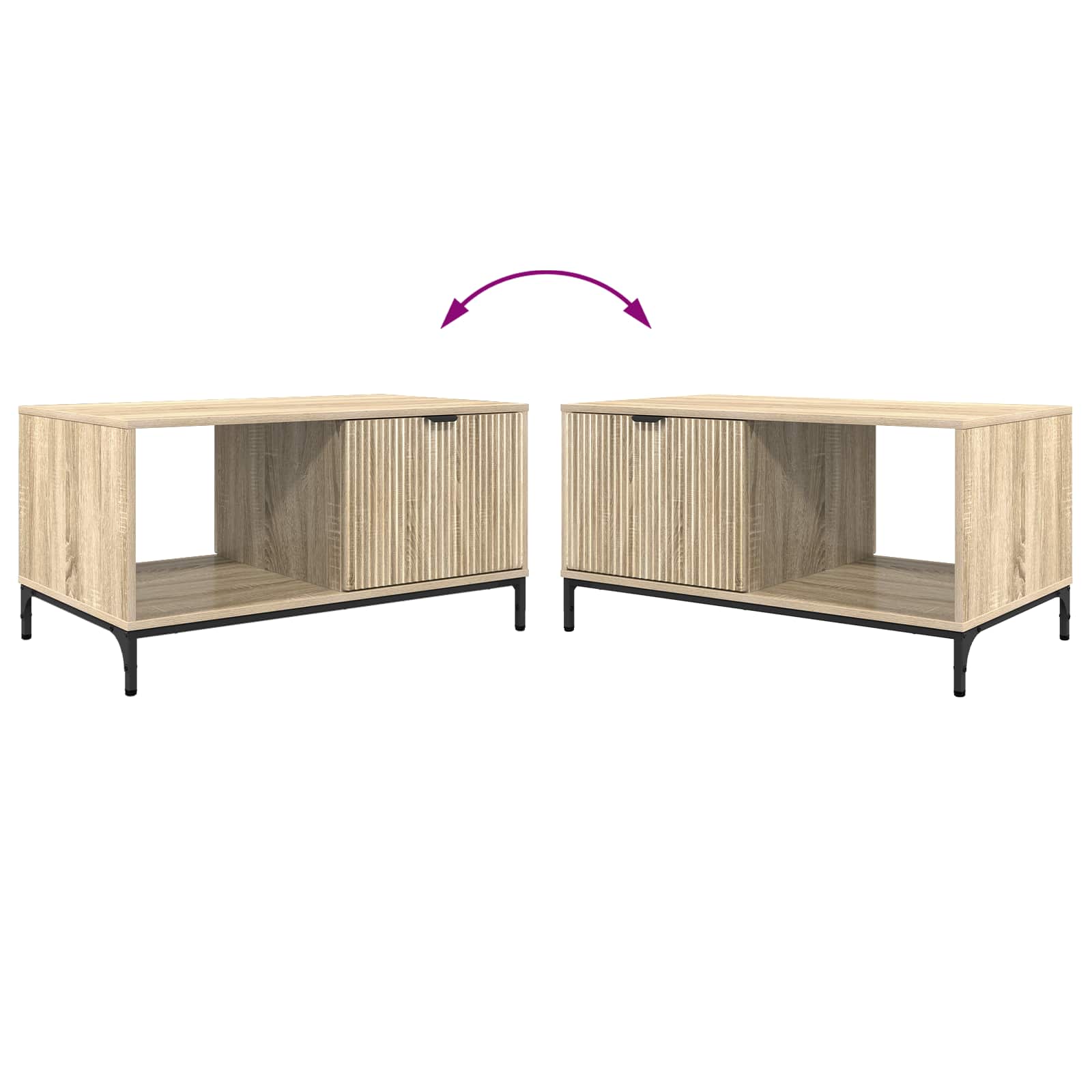 Couchtisch Sonoma-Eiche 90 x 49 x 46 cm Holzwerkstoff