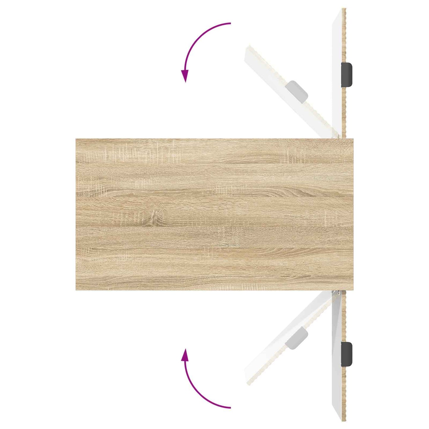 Couchtisch Sonoma-Eiche 90 x 49 x 46 cm Holzwerkstoff