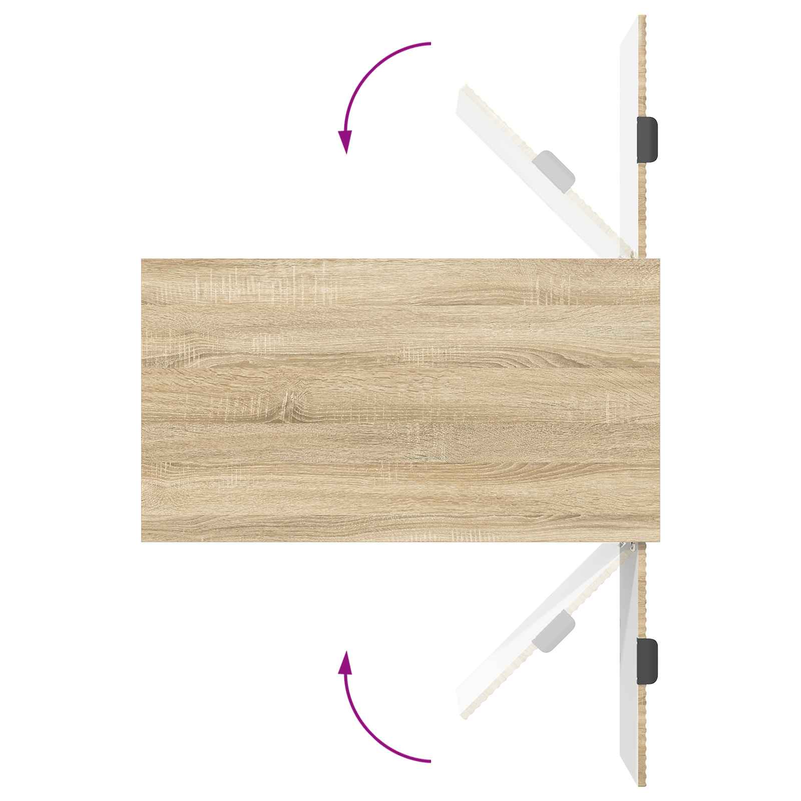 Couchtisch Sonoma-Eiche 90 x 49 x 46 cm Holzwerkstoff