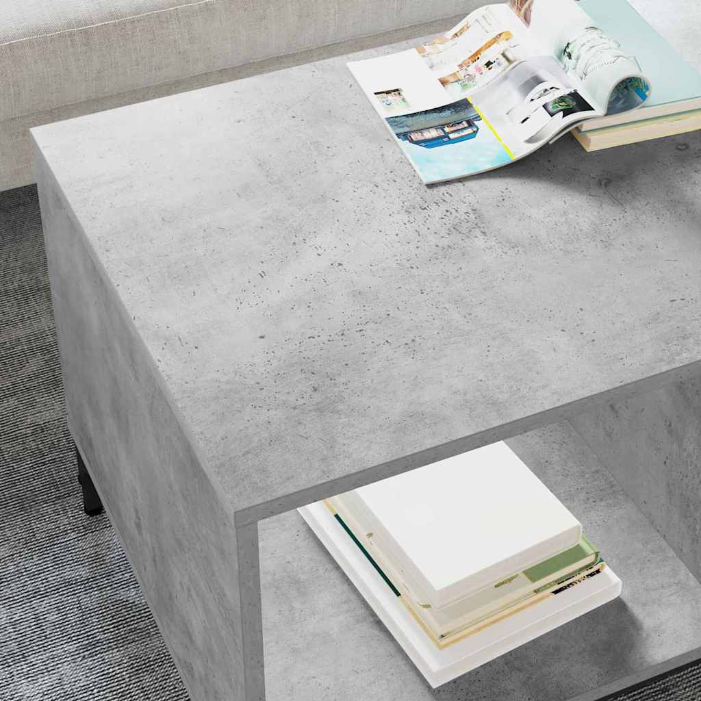 Couchtisch Betongrau 90 x 49 x 46 cm Holzwerkstoff