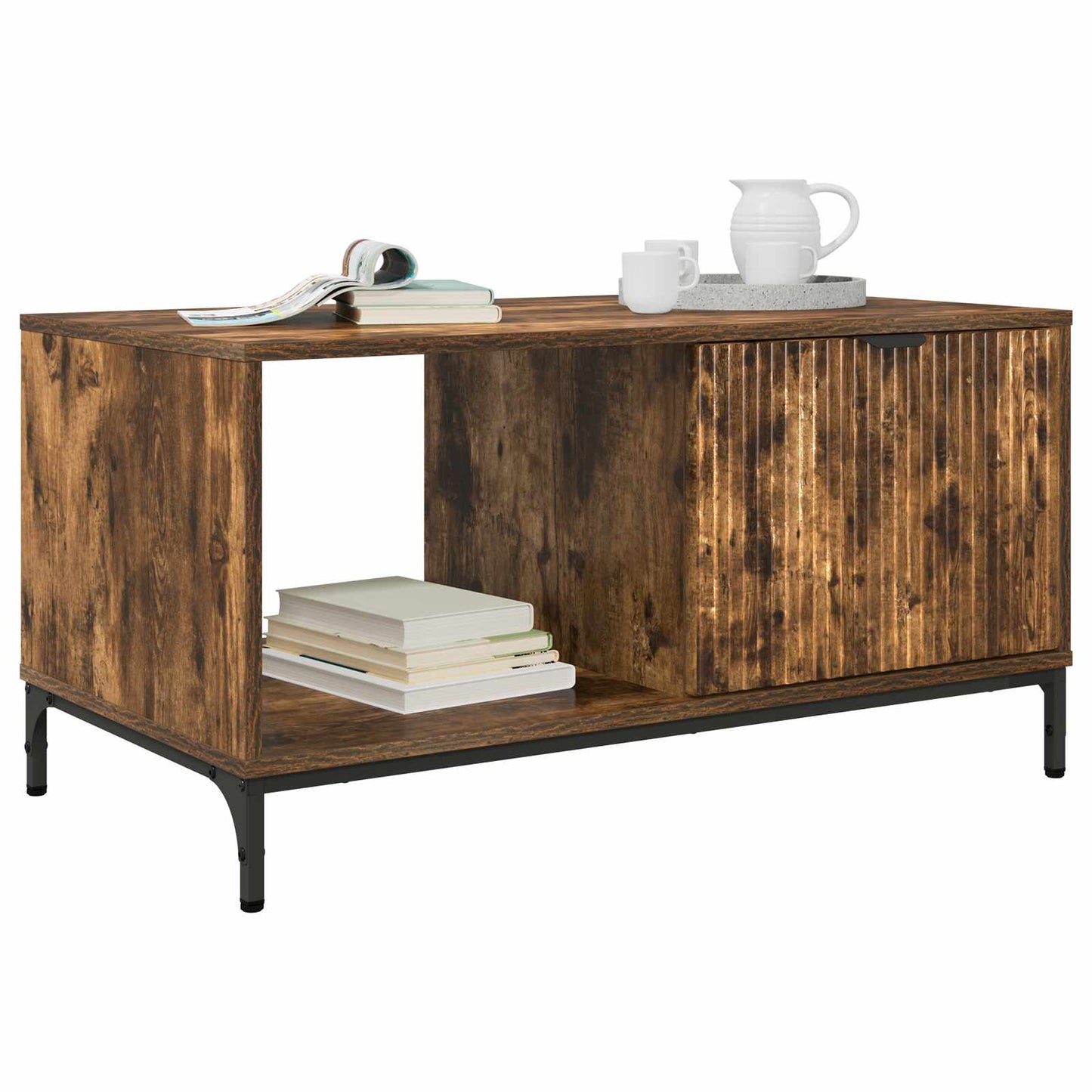 Couchtisch Räuchereiche 90 x 49 x 46 cm Holzwerkstoff