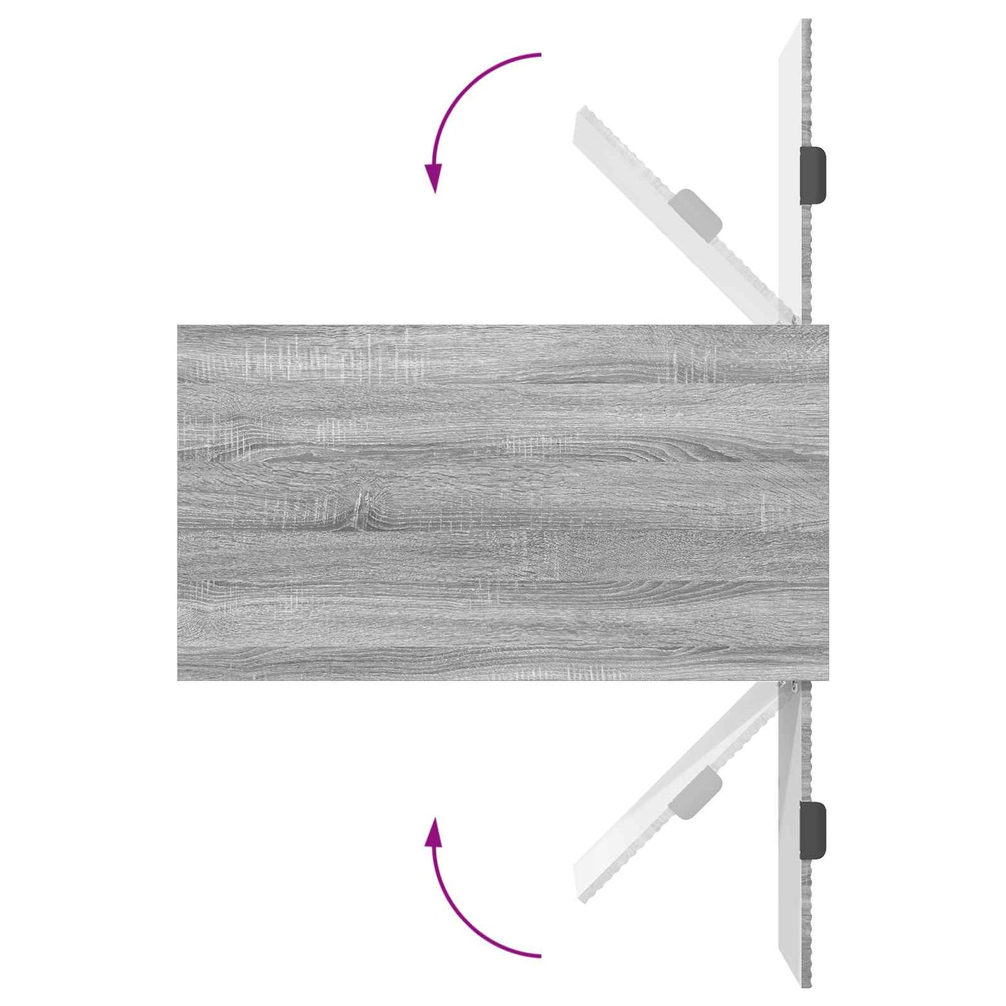 Couchtisch Sonoma-Grau 90 x 49 x 46 cm Holzwerkstoff