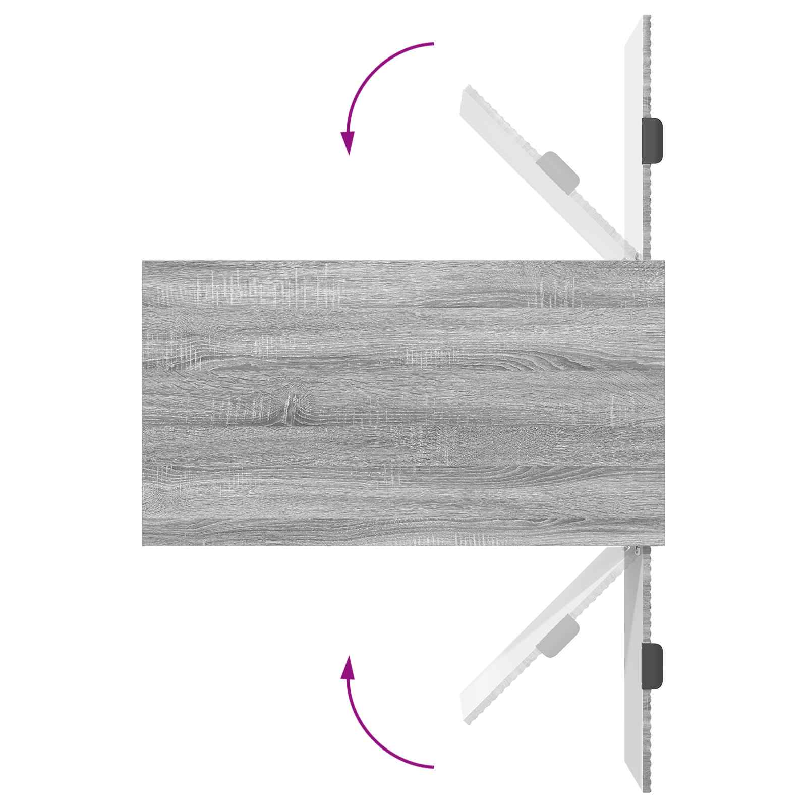 Couchtisch Sonoma-Grau 90 x 49 x 46 cm Holzwerkstoff