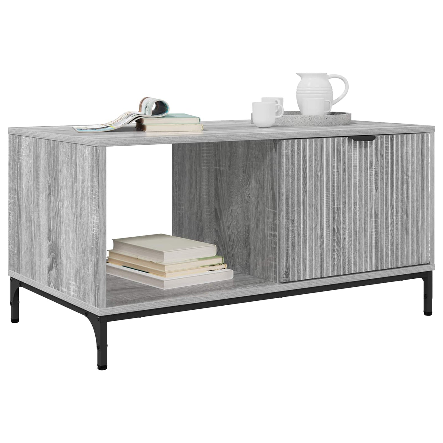 Couchtisch Sonoma-Grau 90 x 49 x 46 cm Holzwerkstoff