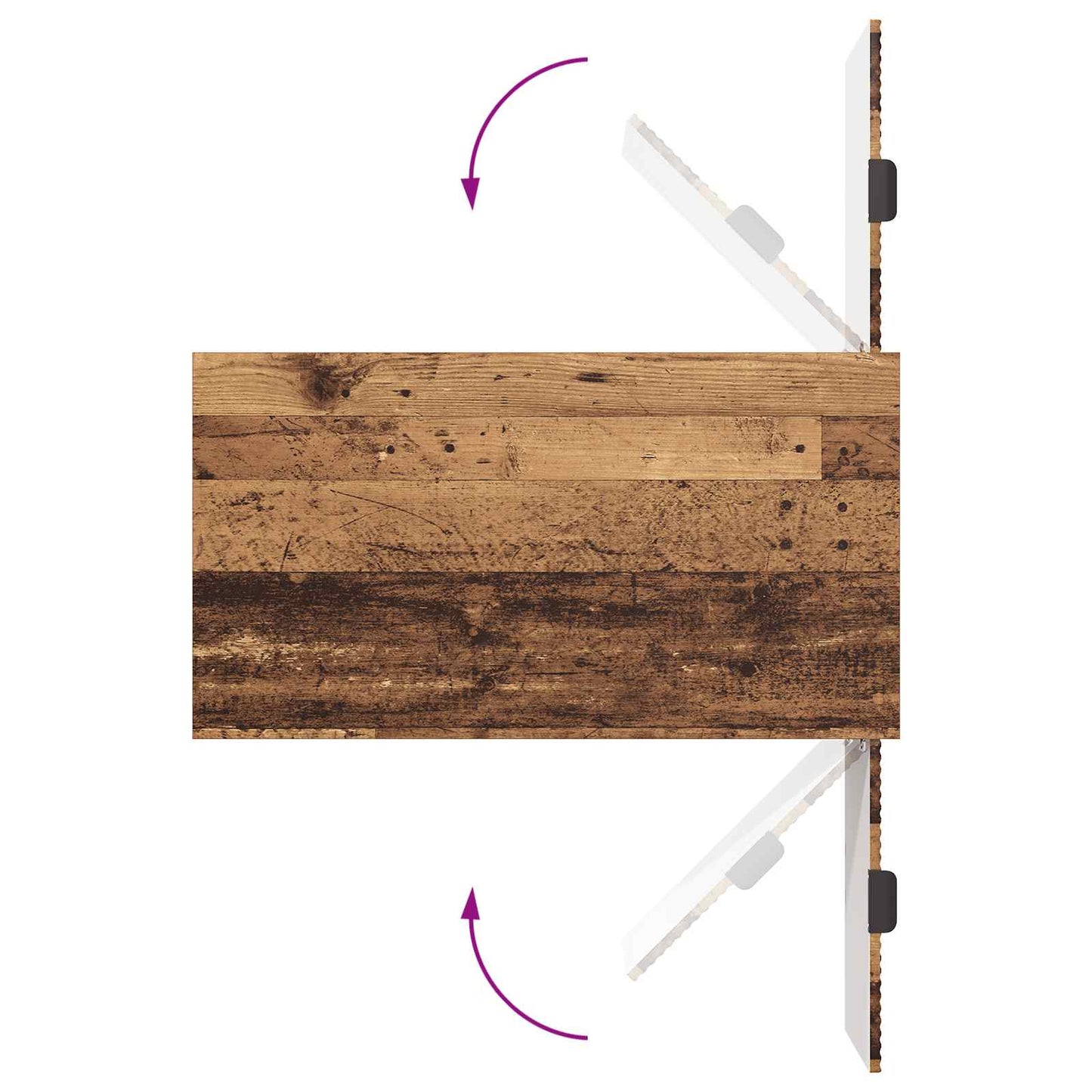 Couchtisch Altholz 90 x 49 x 46 cm Holzwerkstoff