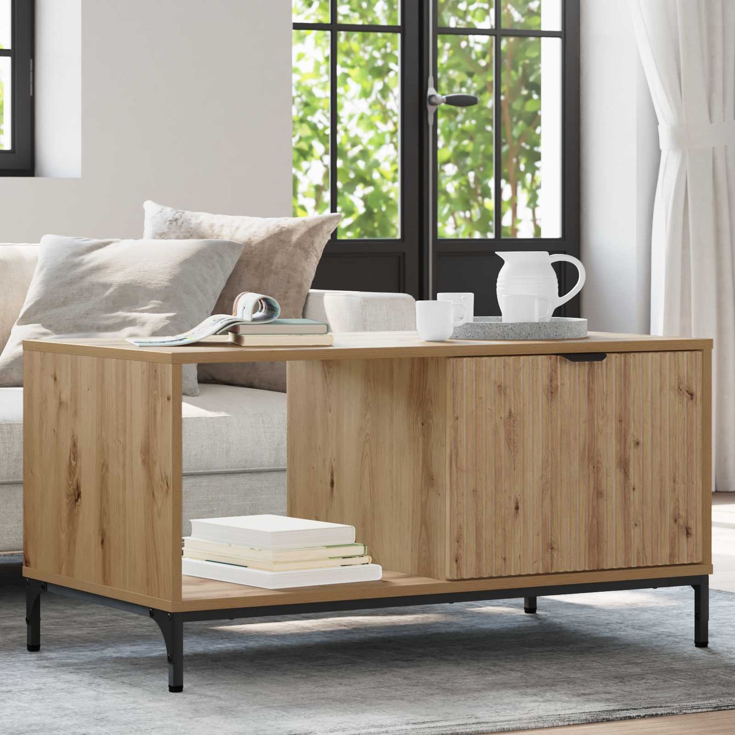 Couchtisch Artisan-Eiche 90 x 49 x 46 cm Holzwerkstoff