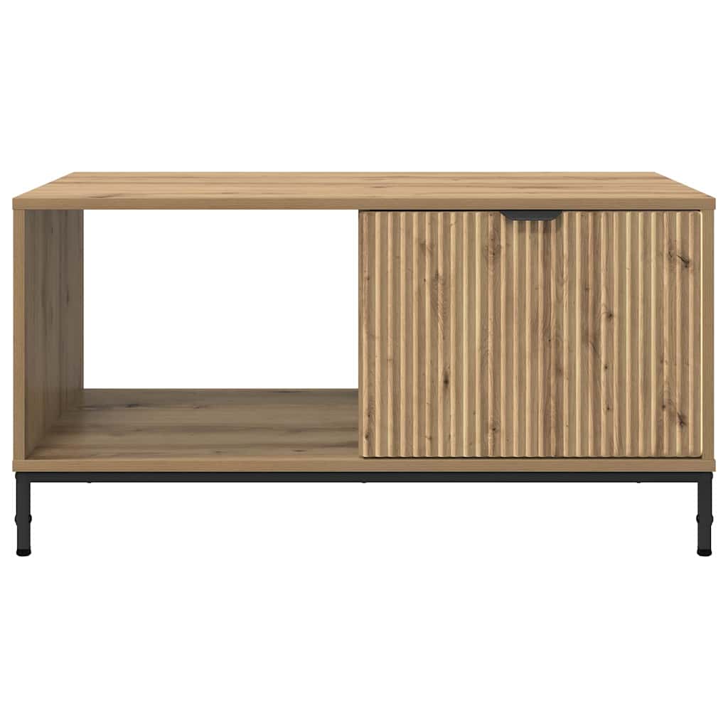 Couchtisch Eiche handwerklich 90 x 49 x 46 cm Holzwerkstoff