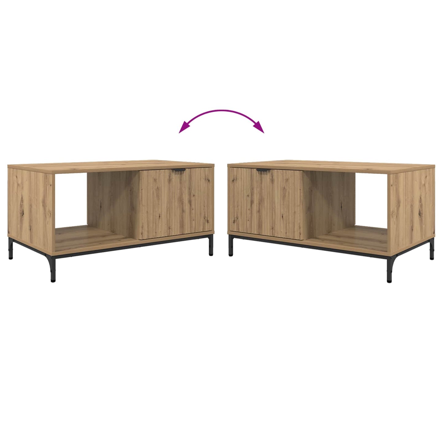 Couchtisch Artisan-Eiche 90 x 49 x 46 cm Holzwerkstoff