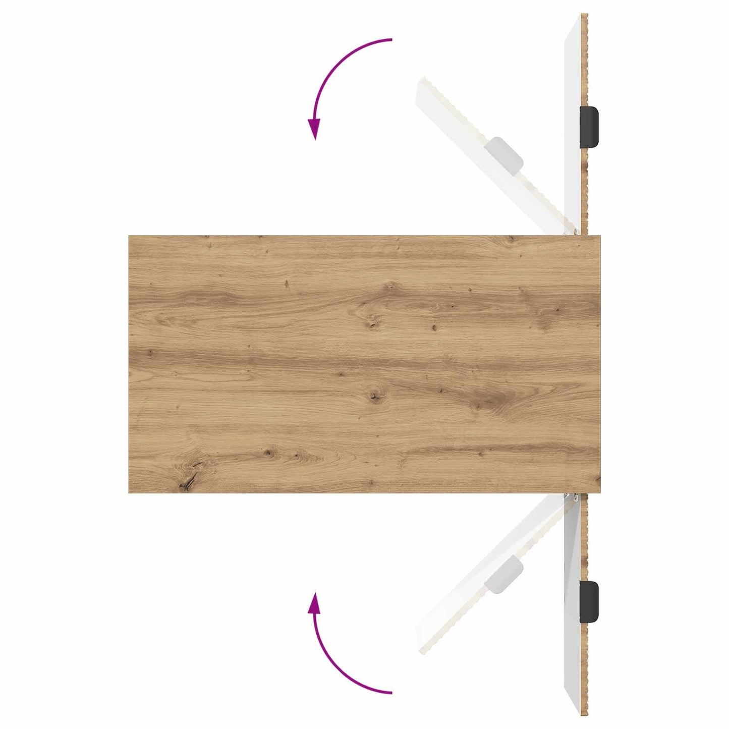Couchtisch Artisan-Eiche 90 x 49 x 46 cm Holzwerkstoff